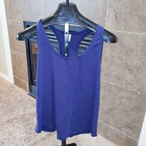 LULULEMON YOGA Y TANK TOP LOOSE FIT PURPLE